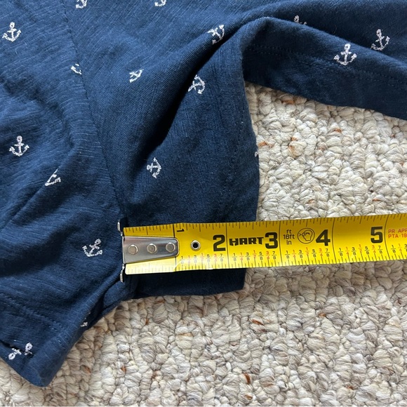 Roxy Romper Navy Blue Anchor Print Sleeveless Criss Cross Back Size Medium - Picture 11 of 13